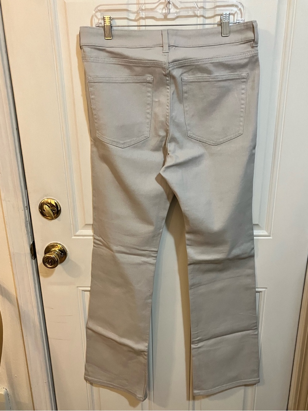 H&M Light Gray Slight Flare Twill Jeans-Size 12 - Picture 2 of 4